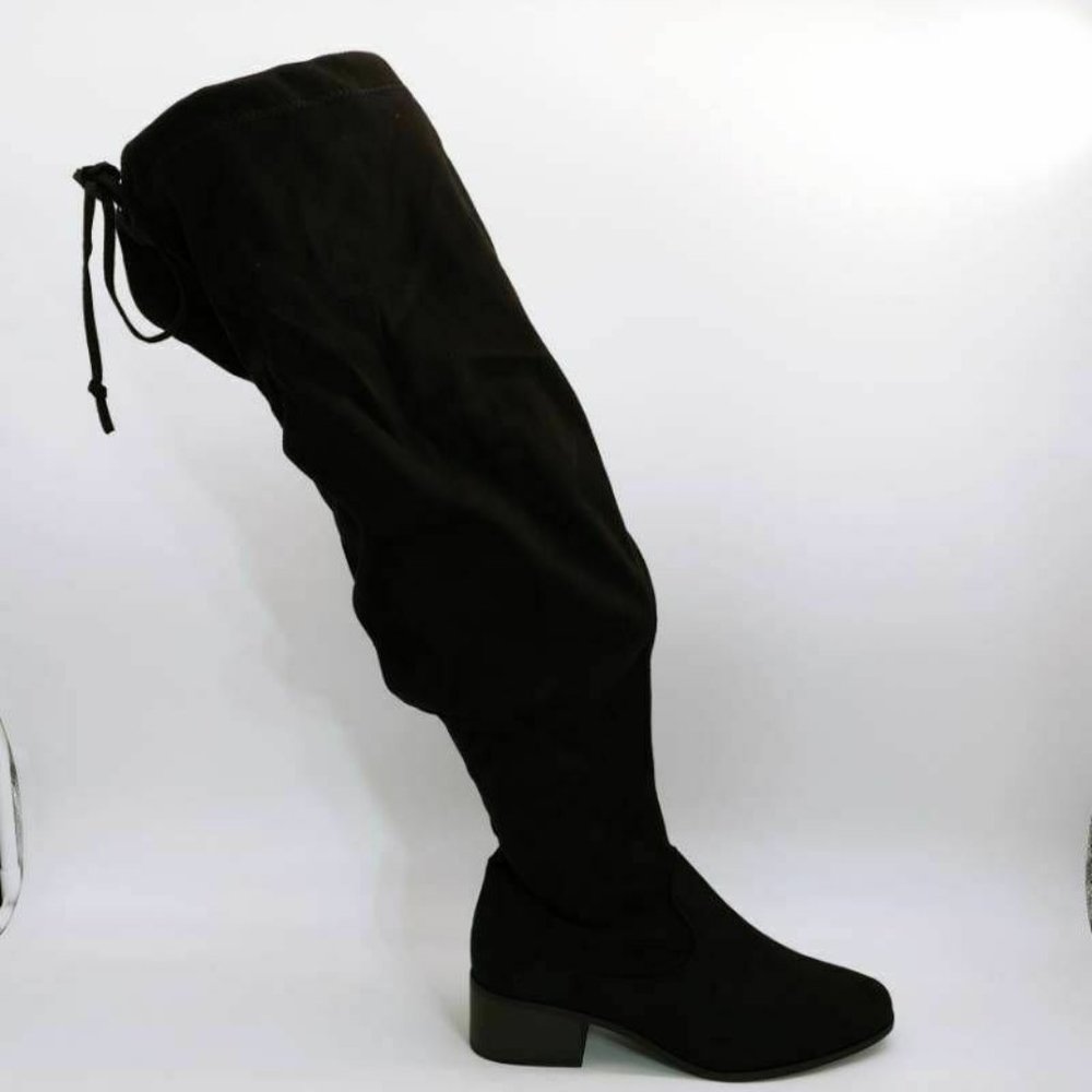 Justfab Womens Hannah Boots Black Tied 8